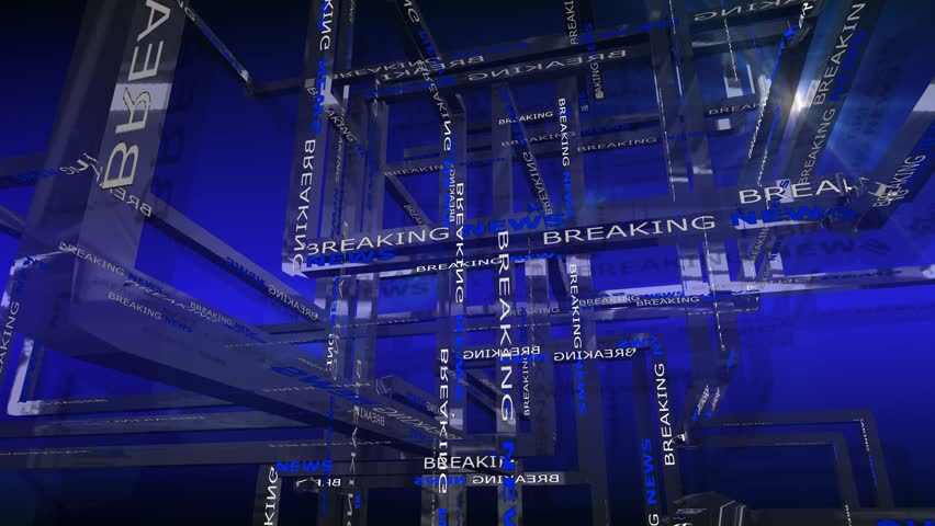 News Report Logo Ident - News Style Abstract Background Stock Footage