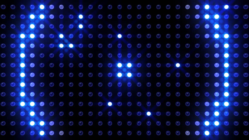 Wall Of Lights Motion Background, Abstract Motion Background Using Flashing Lights Giving Random