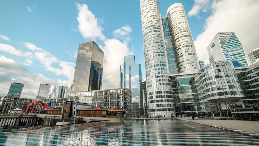 La Defense Paris Stock Footage Video - Shutterstock