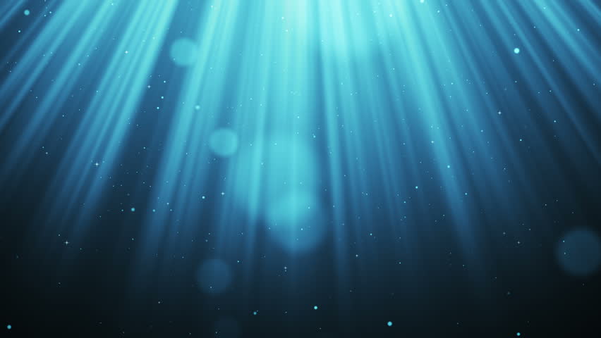 Bright Light Shines From Off The Top Of The Screen As Streaks Of