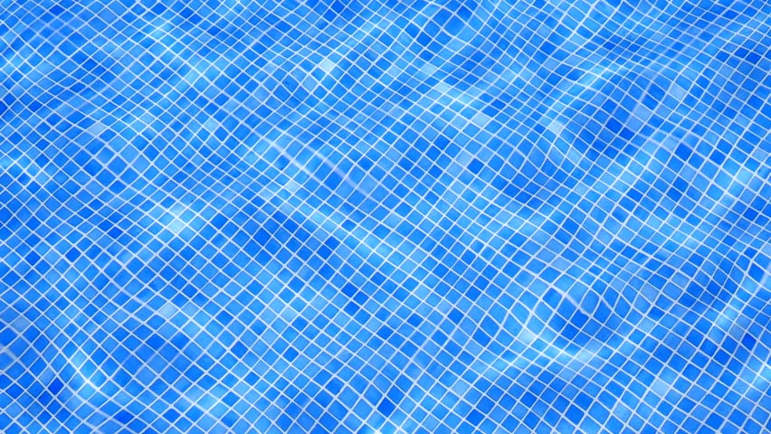 Blue Tiles Pool Water Reflection Ripple As A Summer Vacation Concept