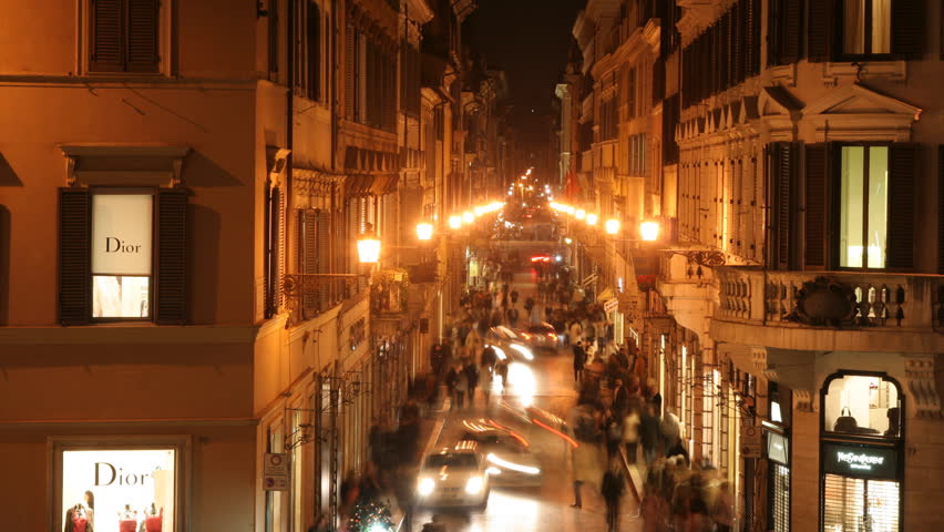 Shopping Street In Rome Italy At Night Stock Footage Video 22564 shopping-street-in-rome-italy-at-night-stock-footage-video-22564