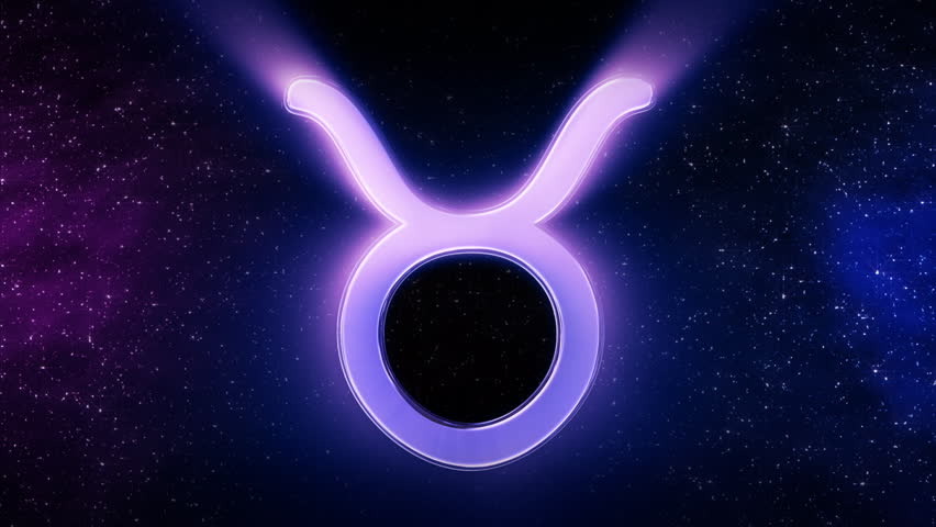 Taurus - Sign Of The Zodiac - Loop Able Background Stock Footage Video