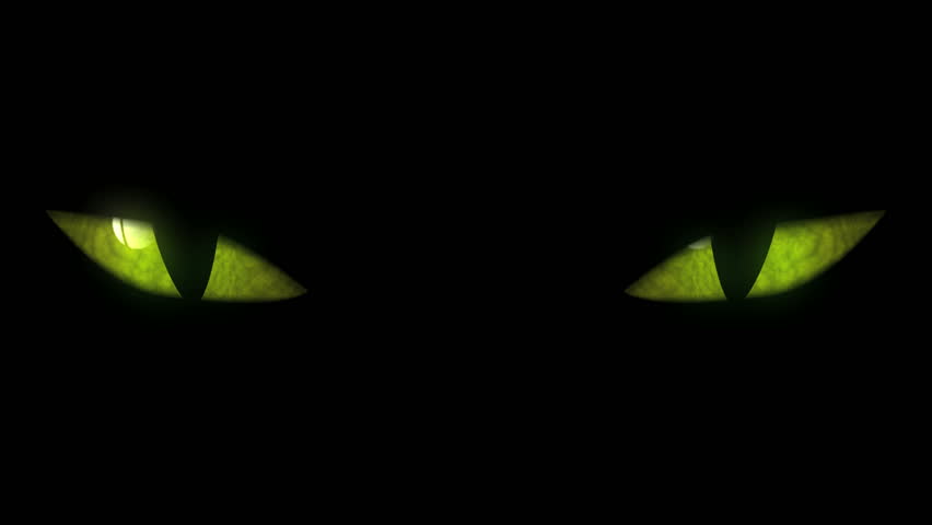 High Definition Animation Of Cartoon Demon Evil Eyes. Stock Footage