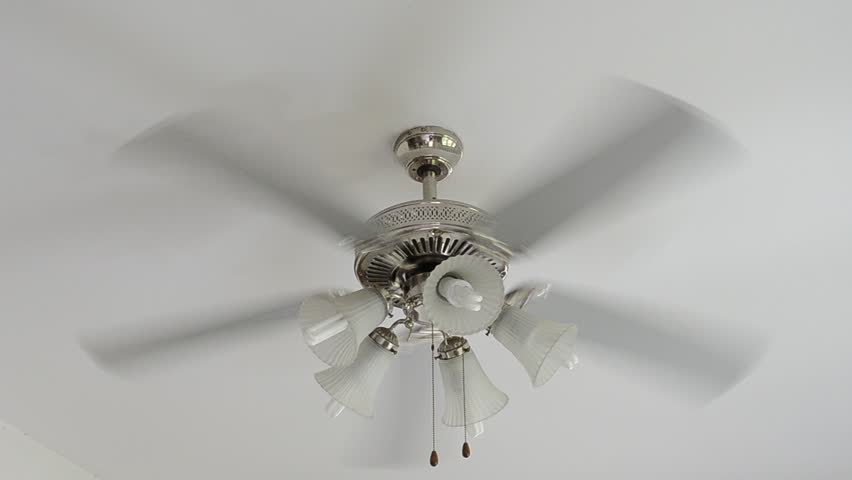 Ceiling Fan Isolated Stock Footage Video Shutterstock Ceiling Fan