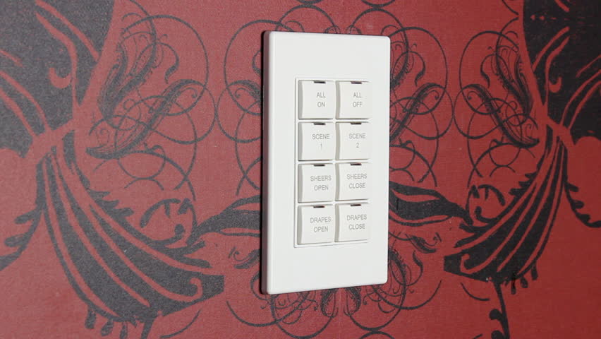 Multiple Light Switch Panel Stock Footage Video 2964976