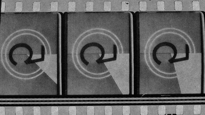 Universal Film/academy Leader Countdown, Made Using 35mm Celluloid Film