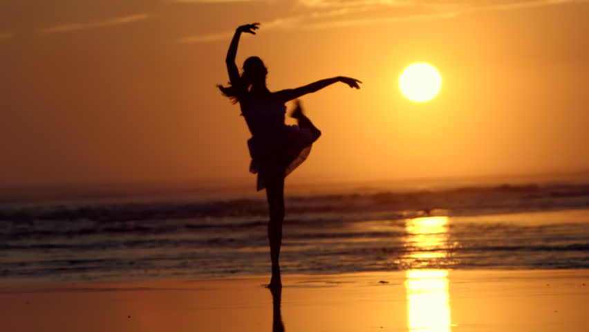 Beach Ballet At Sunset Stock Footage Video 3210571 - Shutterstock