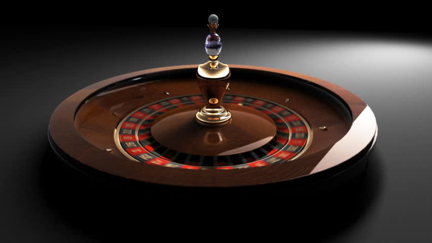 Roulette Wheel On Black Background Stock Footage Video 324394