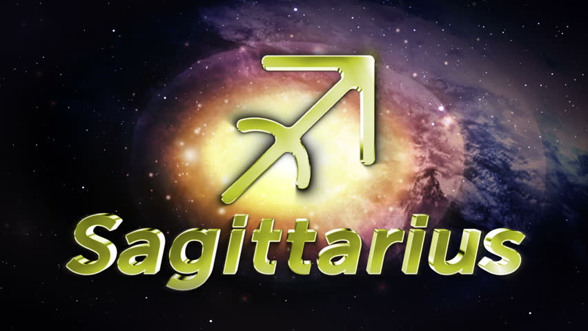 Sagittarius Zodiac Text And Sign Stock Footage Video 3298406 Shutterstock