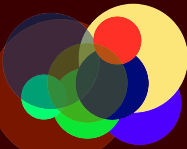 Multiple Circles Shapes Flying Around Screen Stock Footage Video 34891 ...