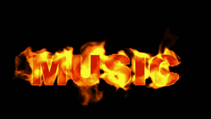 Burning Music Text,fire Word. Stock Footage Video 4142131 - Shutterstock