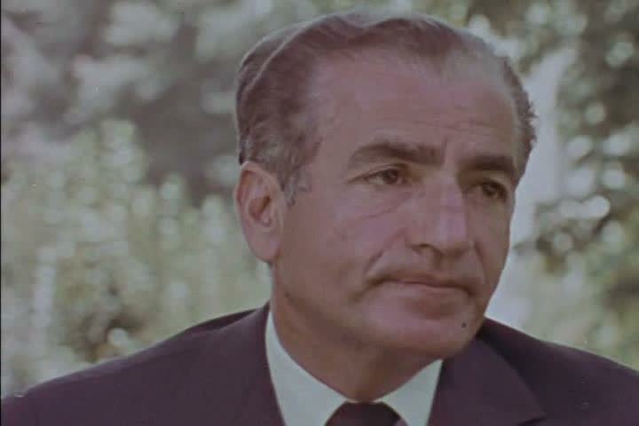 1970s - The Shah Of Iran Speaks About Iran's Oil Wealth In 1971. Stock