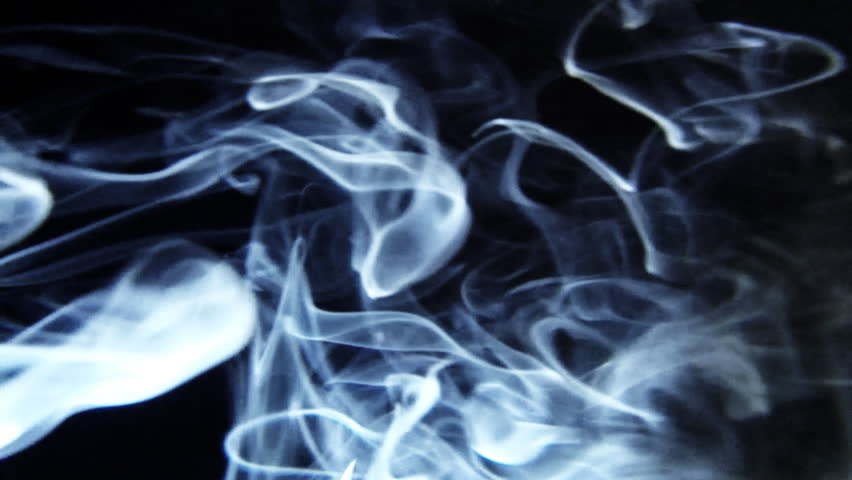 Wispy Smoke Looping Real Incense Slow Motion Stock Footage Video