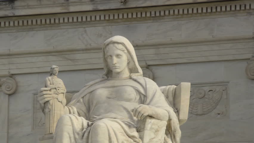 Statue In Front Of Us Supreme Court Building Stock Footage Video 4587689 Shutterstock 