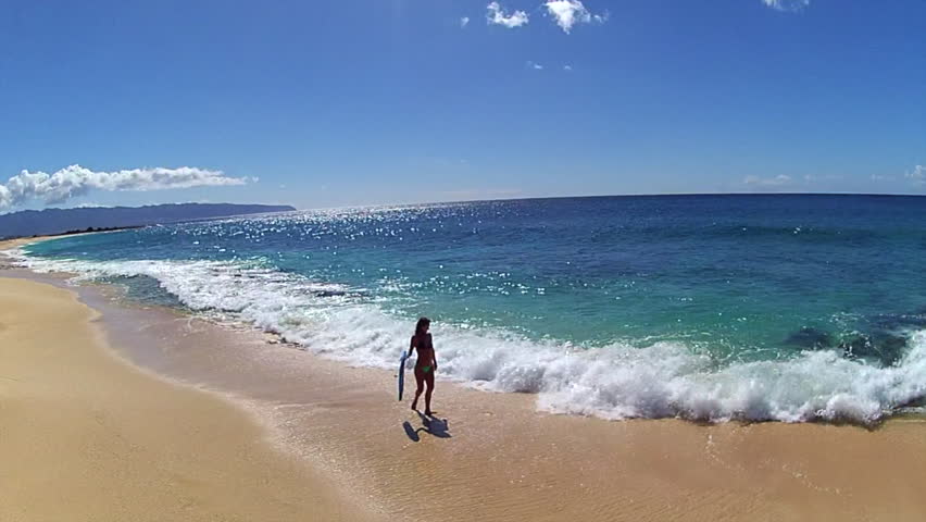 Halona Beach East Oahu Hawaii Stock Footage Video