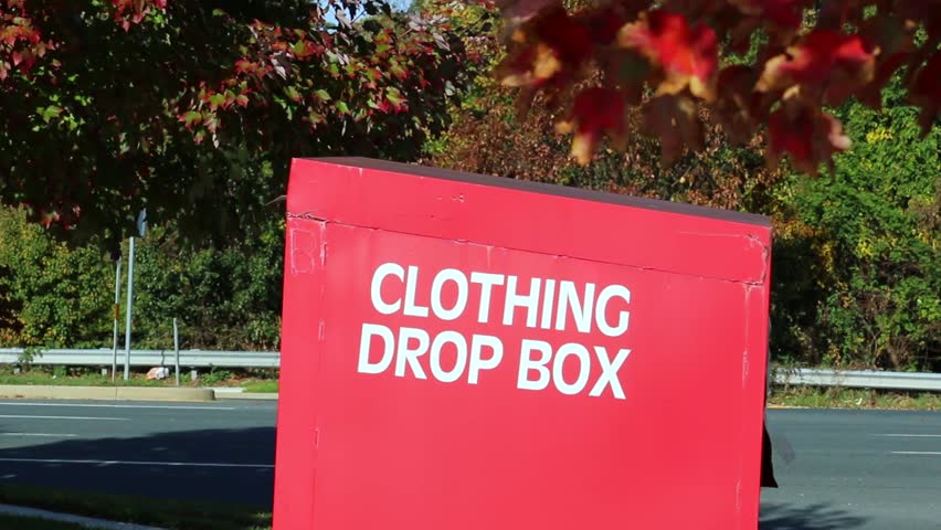 Clothing Drop Box Stock Footage Video 5409380 Shutterstock