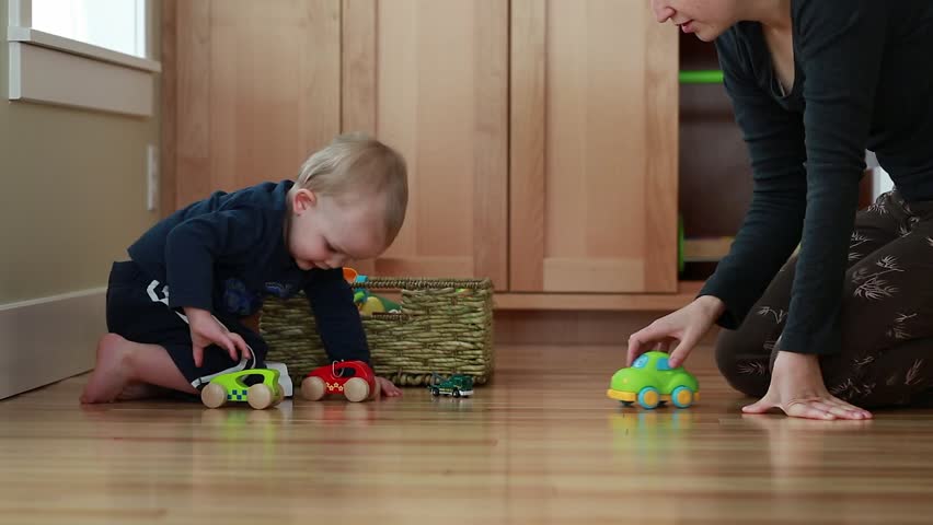 playing with toy cars