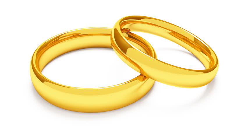 3D Animated Wedding Rings In HD1080 Stock Footage Video 2235934