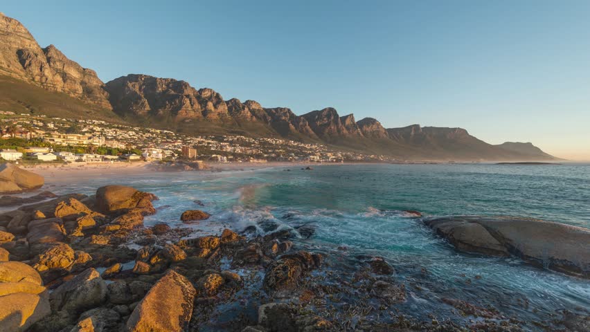 4k Timelapse 4096x2304 Uhd Of Cape Town City From Table Mountain As The 