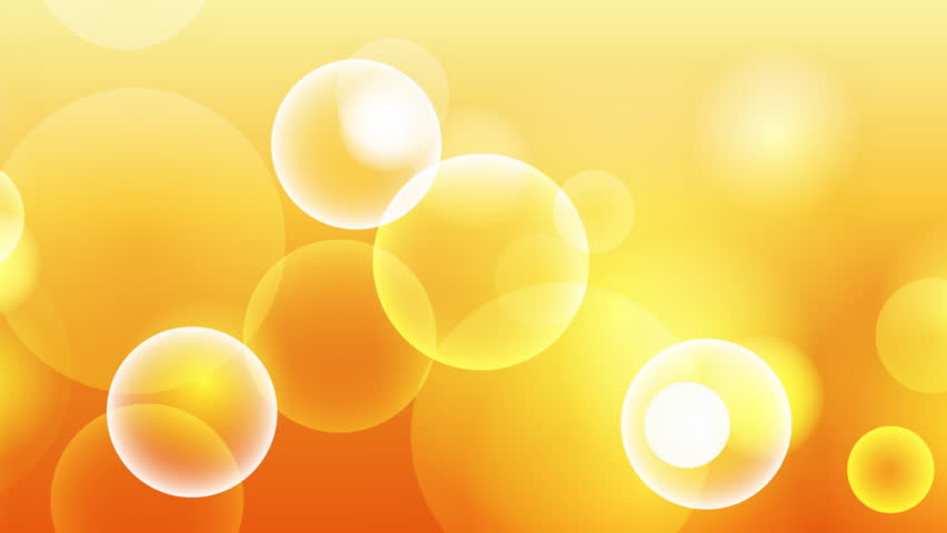 Orange Bubbles Background, Infinite Loop Stock Footage Video 162727