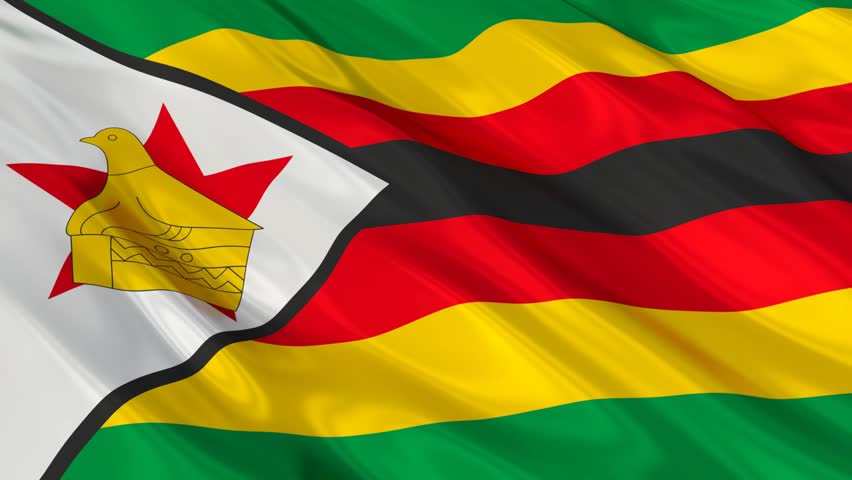 Flying Flag Of ZIMBABWE | LOOPED | Stock Footage Video 917368 ...