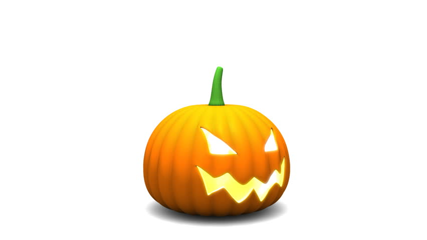 Halloween Pumpkin, Loop-able 3d Animation Stock Footage Video 2871565