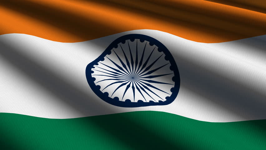 Indian Close Up Waving Flag - Hd Loop Stock Footage Video 914290 