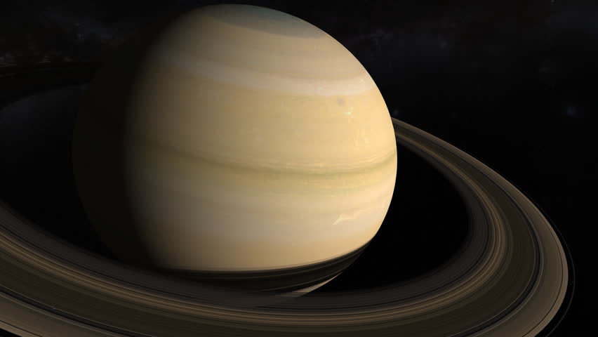 Saturn 4K. Fly-by Showing The Planet, Moons And Rings From Different ...