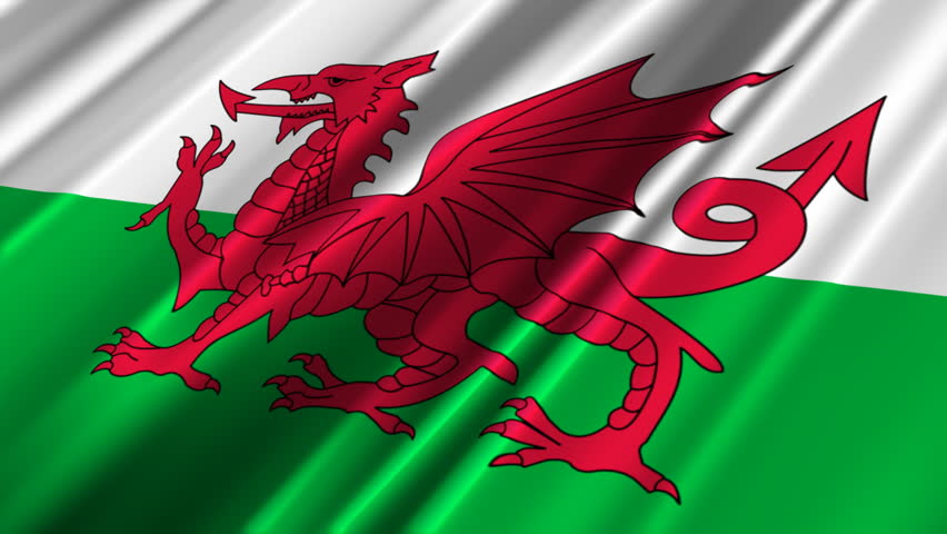 Wales Flag Loop 3 Stock Footage Video 1372645 - Shutterstock