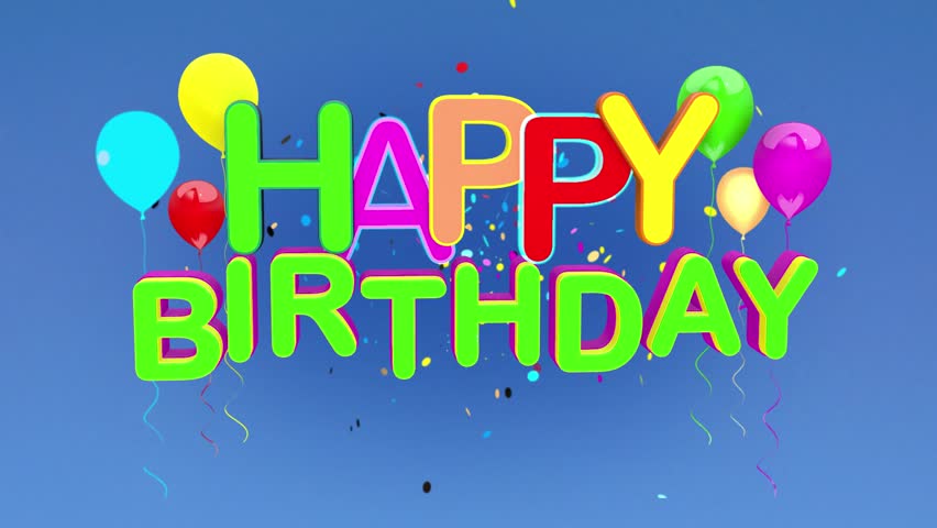 Happy Birthday, 3d Animation Stock Footage Video 2752439 - Shutterstock