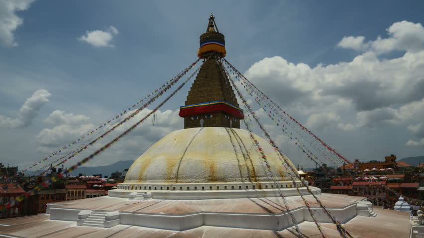 Boudhanath Stupa View, Kathmandu, Nepal Stock Footage Video 5375534 ...