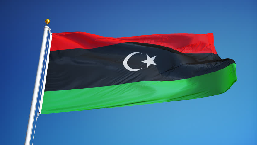 Waving Libyan Flags (seamless & Alpha Channel) Stock Footage Video ...