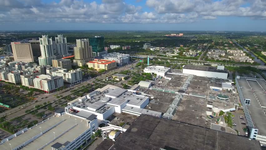 Aerial Video Footage Of Downtown Dadeland Miami Stock Footage Video ...