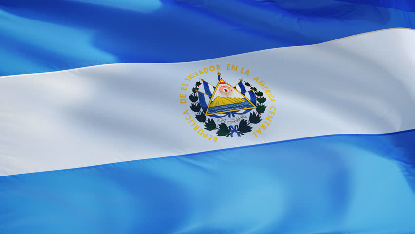 El Salvador Flag Waving. Seamless Loop. Stock Footage Video 1033342 ...