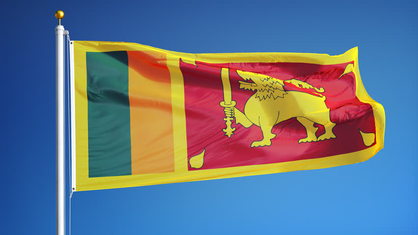 Flag Of Sri Lanka Sky Background Stock Footage Video 6660965 - Shutterstock