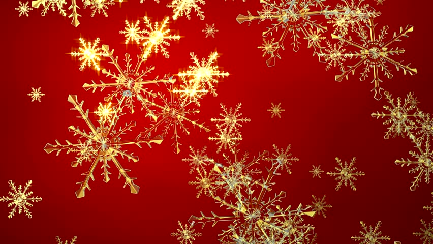 Red Background With Snowflakes Stock Footage Video 1697047 - Shutterstock