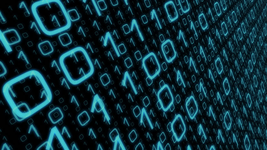 Concept Representation Of Binary Code. Binary Digits 1 And 0 In ...