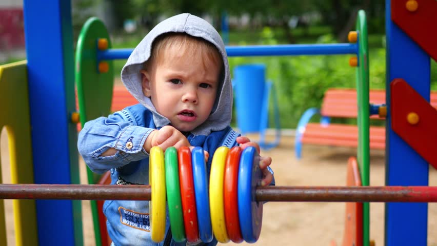 Child On The Playground Stock Footage Video 2825353 - Shutterstock