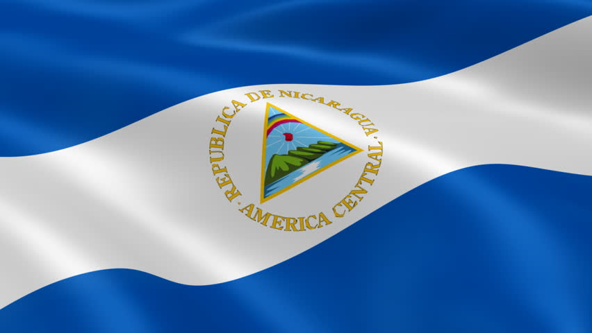 Flying Flag Of NICARAGUA | LOOPED | Stock Footage Video 709333 ...