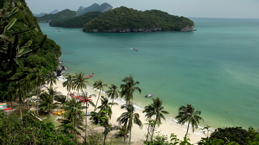 Beautiful Tropical And Exotic Beach, Ang Thong Island, Thailand Stock ...