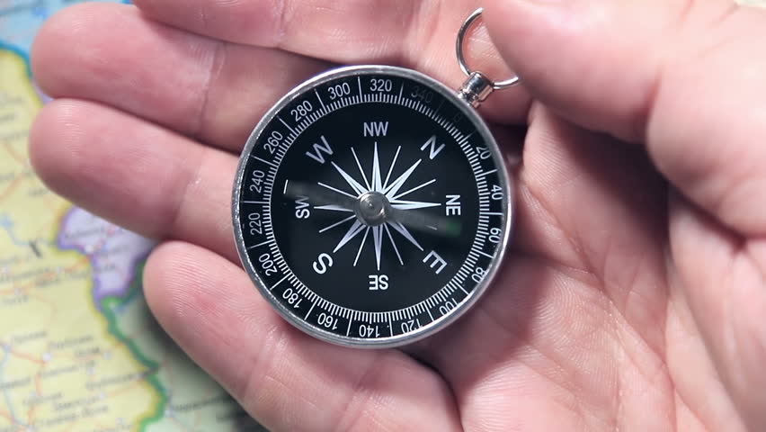 Compass Magnetic North Lost (HD). Compass Specially Rigged To Show ...