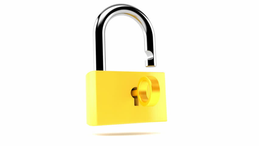 Stop-motion Animation Of A Padlock Locking And Unlocking. Stock Footage ...