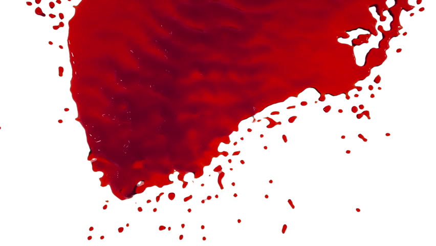 Yellow And Red Paint Splashes Collide In Slow Motion, Isolated On White ...