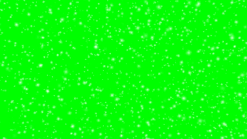 Snowflakes Green Screen Full HD / CG Particles Stock Footage Video ...