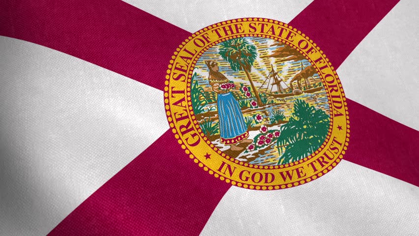 Florida State Flag Waving Stock Footage Video 2767700 - Shutterstock