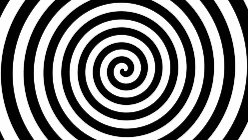 Black And White Hypnosis Spiral Stock Footage Video 2569472 - Shutterstock