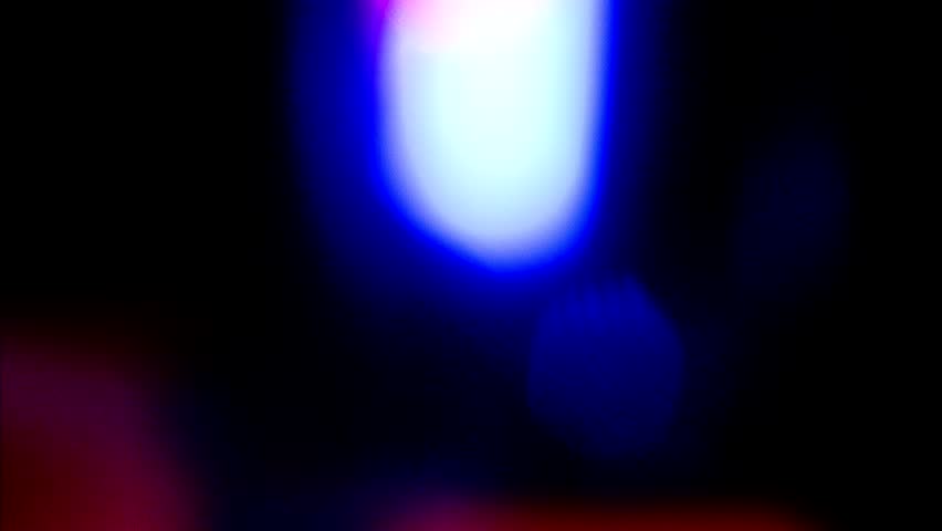 Police Lights, Red And Blue, Out Of Focus, Stock Footage Stock Footage ...