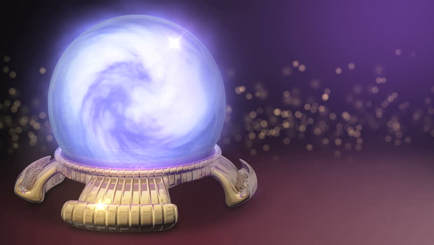 Crystal Ball. A Crystal Ball With Animated Glowing Light Inside ...