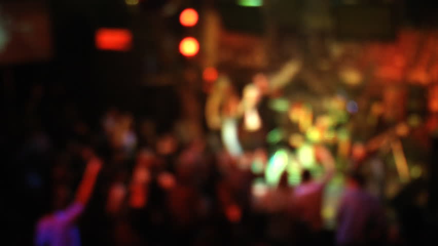 Rock Concert In The Club. Blurred Background. Stock Footage Video ...